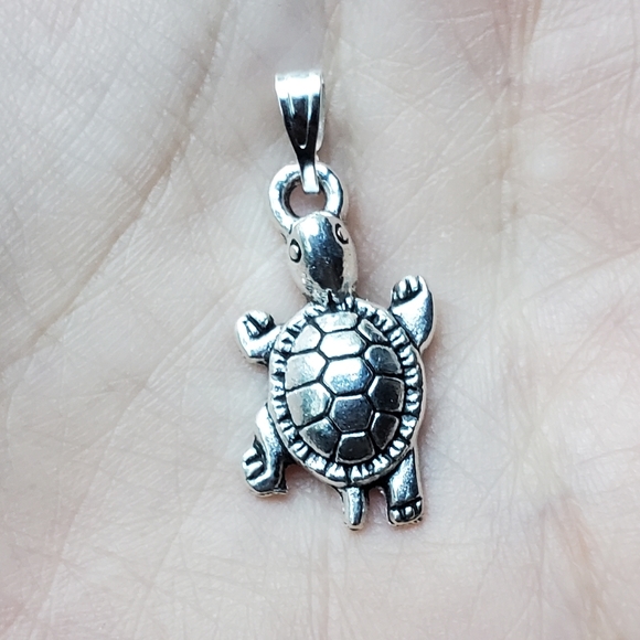 New Silver Turtle Charm - Picture 1 of 4